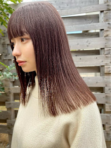 【CHESTER】ピンクベージュ×ストレートhair - 髪質改善 SEPT. 天神大名掲載