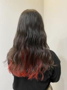 インナーカラー【red】 - K&K hair design つつじが丘店掲載