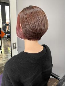 チェリーピンク・フェイスフレーミング・ショートボブ - egerie掲載