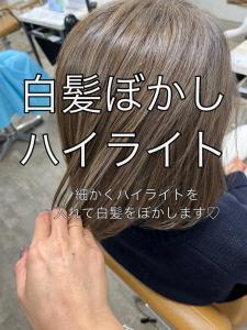 白髪ぼかしハイライト20代30代40代￥15400 - prize Iris 池袋【プライズ アイリス】池袋駅東口店掲載