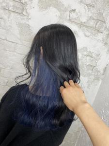 インナーカラー/ネイビー/20代30代￥15400 - prize Iris 池袋【プライズ アイリス】池袋駅東口店掲載