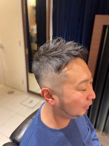 くせ毛ショート/フェード/ツーブロック刈り上げ【銀座】<理容 - N.BARBER GINZA【エヌドットバーバー銀座】掲載