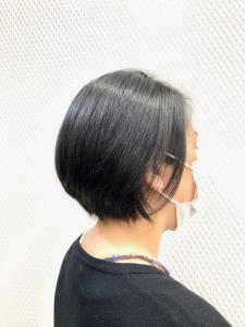 耳掛け/前下がり/ハンサムショート/グラデーション/黒髪/ - QUALIS 上福岡店掲載