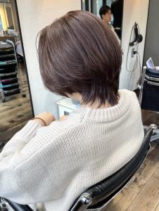 マッシュショートウルフ・ラベンダーカラー - hair＆make egerie掲載