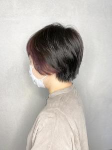 ベリーショートのフレーミングカラー - Pompadour掲載