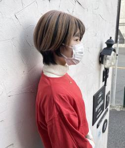 ベージュコントラストカラー・ショートウルフ - hair＆make egerie掲載