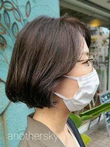 ミニショートボブ×ラベンダーインナーカラー - another sky掲載