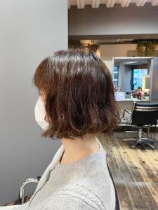 ボブパーマ・恵比寿・大人女性・ブラウン - hair＆make egerie掲載