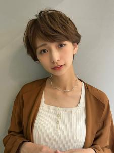 20代・30代_透けブラウンショート - AUBE HAIR chemin by EEM【川口店】掲載