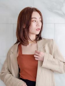 【AUBE HAIR】ラベンダーグレージュ_ラフウェーブミデ - AUBE HAIR chemin by EEM【川口店】掲載