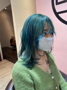 ハイトーンターコイズカラー - Alushe 新宿店掲載