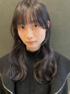 透け感ラベンダーカラー、顔まわりレイヤー - mau 仙台店掲載