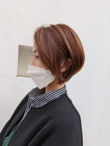 前髪長めのショートボブ - AVENIR 我孫子店掲載