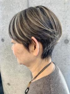 40代50代60代脱白髪染めグレイヘア - sweep 平尾掲載