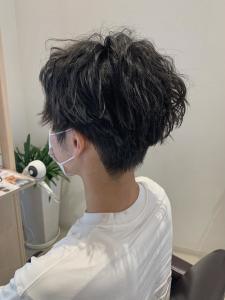 センター分けパーマ風ヘア - Neivs Hair 香椎照葉店掲載
