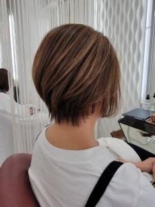 グラデーションショートボブ/ショート/小顔/前下がり/丸み/ - QUALIS 上福岡店掲載