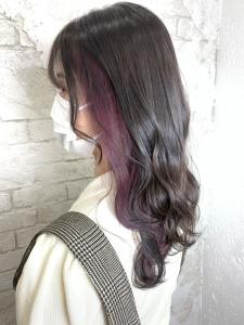 インナーカラーパープル10代20代11000円 - prize Iris 池袋【プライズ アイリス】池袋駅東口店掲載