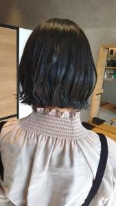 切りっぱなしボブ　マットブラック - 半個室型美容室 Sourire 西新店掲載