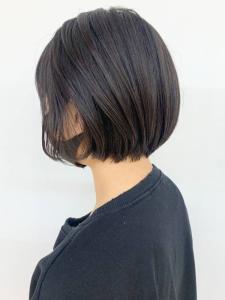 ミニボブ/耳掛け/ボブ/小顔/ダークブラウン/丸み/20代 - QUALIS 上福岡店掲載