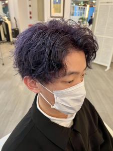 センター分けパープルヘア - Gramercy alex掲載