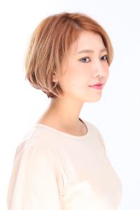 大人可愛い20代30代40代黒髪前下がりショートボブ丸み - noah rance 池袋掲載