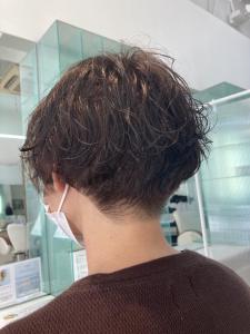 刈り上げパーママッシュパーマメンズライクシースルーバング - muse 新小岩店掲載