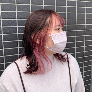 インナーピンクベージュ - 半個室型美容室 Sourire 伊都店掲載