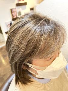 白髪ぼかしハイライト - 半個室型美容室 Sourire 赤坂店掲載
