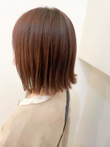 切りっぱなしボブ ピンクベージュ 【横浜】 - Neolive aim 横浜店掲載