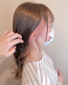 【luccica】ピンクベージュ×イヤリングカラー - Luccica hair&spa掲載