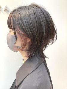 ウルフ◎   フェイスフレーミングピンクベージュ◎ - ブリーチ&トリートメント&ショート HETTU 仙台駅前店掲載