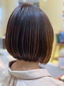 30代40代50代/前下がり/ミニボブ/ショート/小顔/丸み - QUALIS 上福岡店掲載
