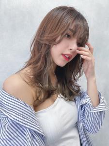 インナーカラー エギョモリ  小顔補正立体カット 透明感 - BROCANTE LUXBEブロカントラックスビー立川北口店掲載