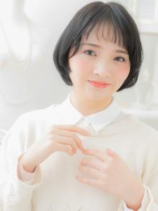 黒髪ナチュラルマッシュショート小顔ミニボブ　アッシュブラック - mod's hair 越谷西口店【モッズヘア】掲載