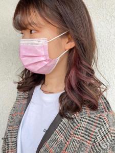 インナーカラー/イヤリングカラー/ピンクベージュ - Dali 新さっぽろ店掲載