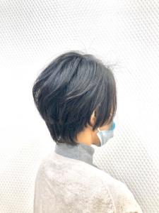 黒髪/白髪染め/40代50代60代/ショートカット/ひし型/ - QUALIS 上福岡店掲載