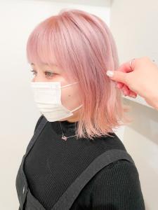 ホワイトピンク ハイトーンボブ【横浜】 - Neolive aim 横浜店掲載