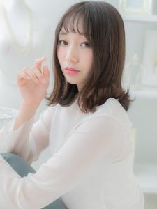 大人かわいいシースルーバングバレイヤージュ　アッシュオリーブ - mod's hair【モッズヘア】越谷/越谷西口店掲載