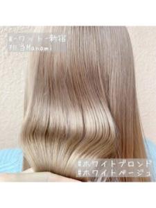 【W-ワット-新宿店 担当Manami】ホワイトブロンド - W(ワット)原宿店掲載
