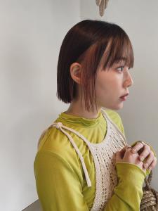 イヤリングカラーホワイトベージュ☆インナーカラー【中目黒】 - CEINE PATH 中目黒掲載
