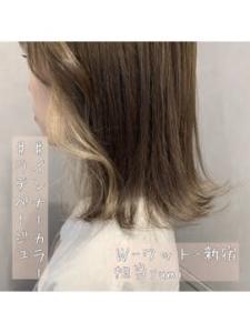 【W-ワット-原宿店 】インナーカラー ラテベージュ - W(ワット)原宿店掲載
