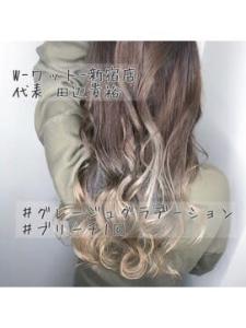 【W-ワット-原宿店 】＊グレージュグラデーション＊ - W(ワット)原宿店掲載
