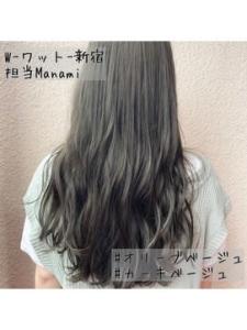 【W-ワット-原宿店 】透け感オリーブベージュ - W(ワット)原宿店掲載