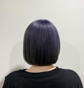 アッシュブルーブラック×切りっぱなしボブヘア - CHARME by Lu'ce coco掲載