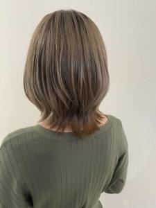マットベージュ×ウルフ - Neivs Hair 福工大駅前店掲載