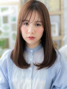 シースルーバングナチュラルエアストレート　ベージュピンク - COVER HAIR bliss【カバーヘア ブリス】戸田公園/戸田公園西口店掲載