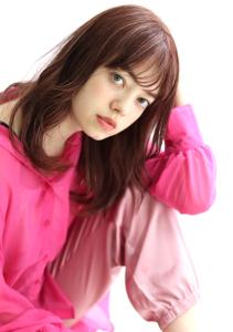 くびれヘア巻き髪風パーマ×ラベンダーピンク20代30代40代 - albero掲載