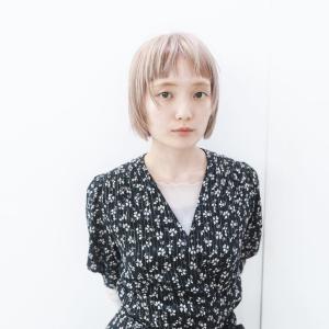 《e's中目黒美容室》ピンクベージュ×ぱつっとボブ - e's(イーズ)中目黒掲載