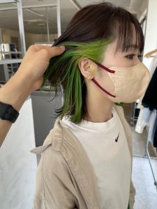 【SKY涌波】lime green　イヤリングカラー - THE SKY掲載
