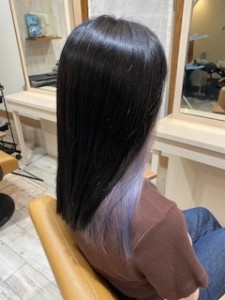 ブルーブラックとパールのオトナ女子のインナーカラー - Hair & Spa Brace掲載